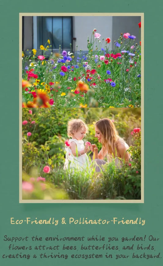 Varieties of Flower Seeds (Pack of 100)+ Plant Growth Supplement